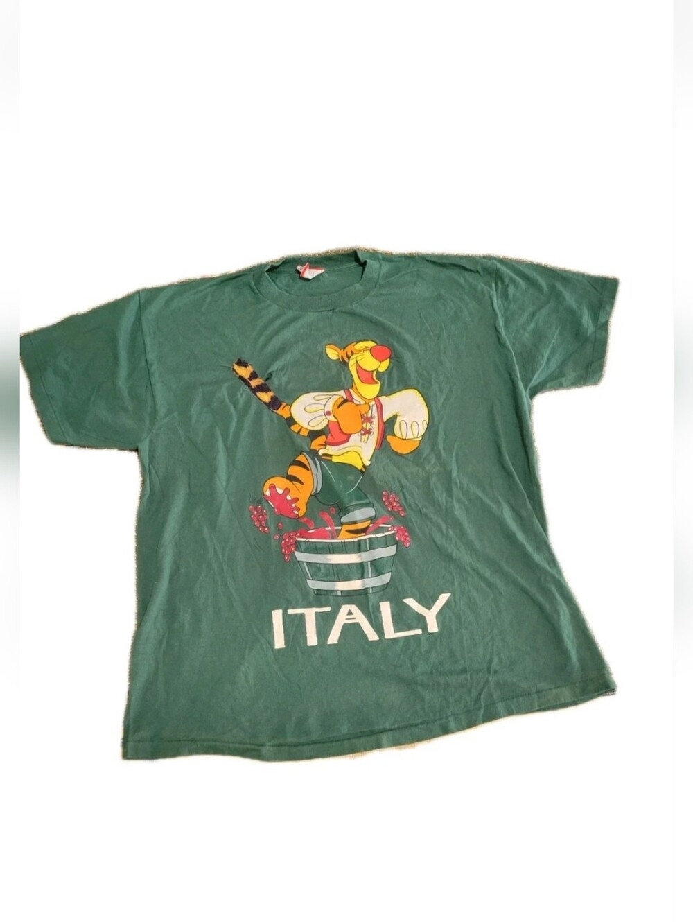 Vtg Wallt Disney 1990s Tigger ITALY T Shirt  Mens XL Made In USA RARE Authentic